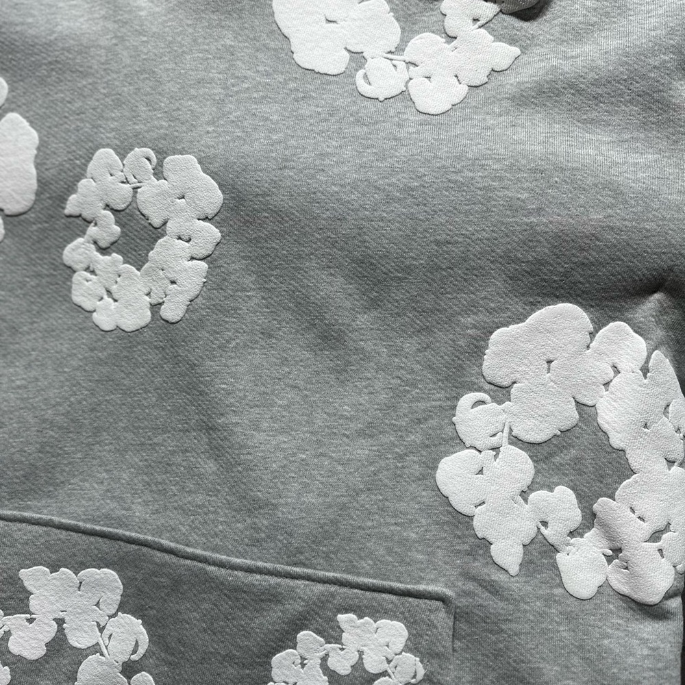 Denim Tears The Cotton Wreath Hoodie βGrayβ - Picture 7 of 9